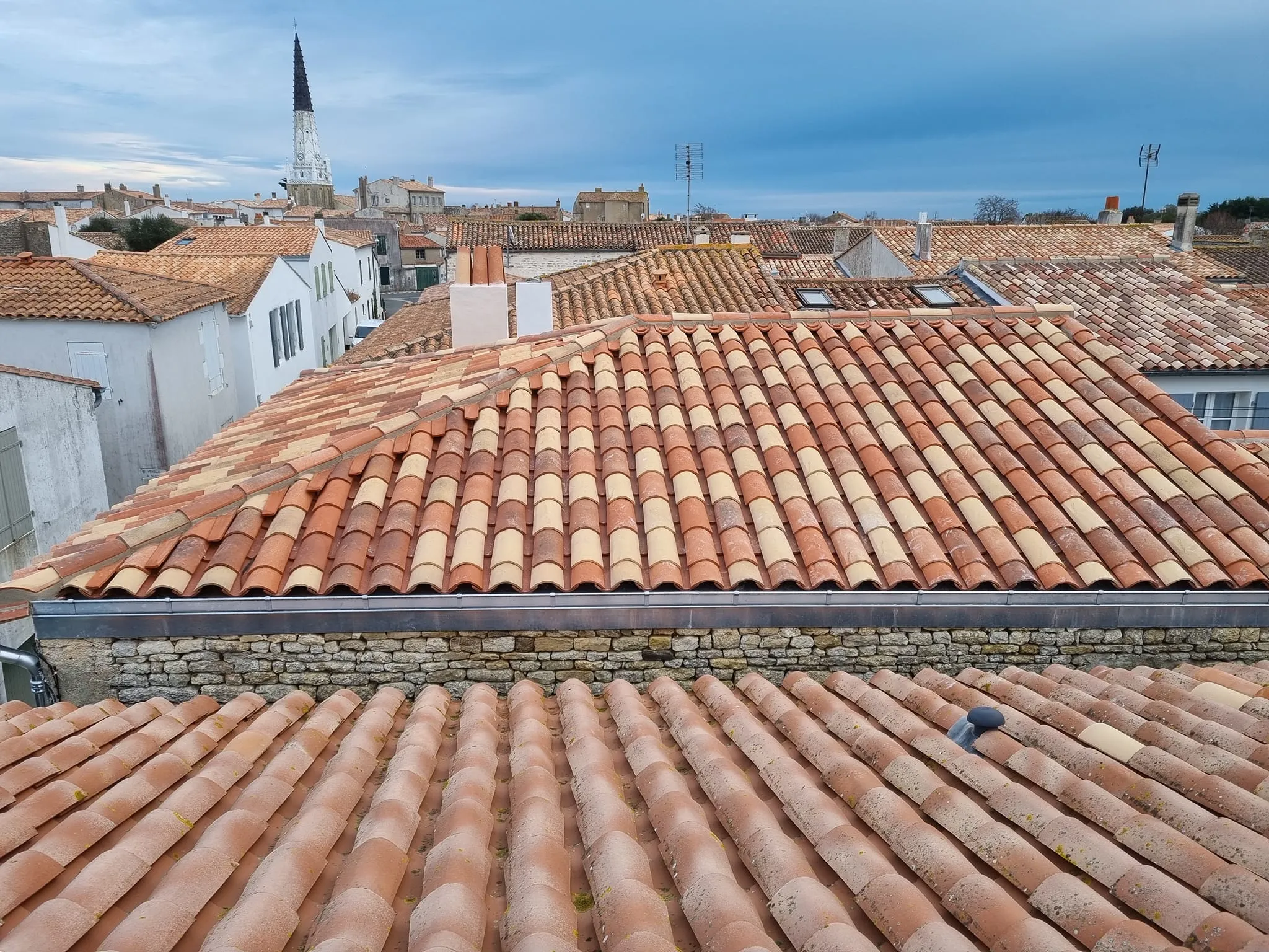 Réalisation toiture charpente d'une ferme métallique
