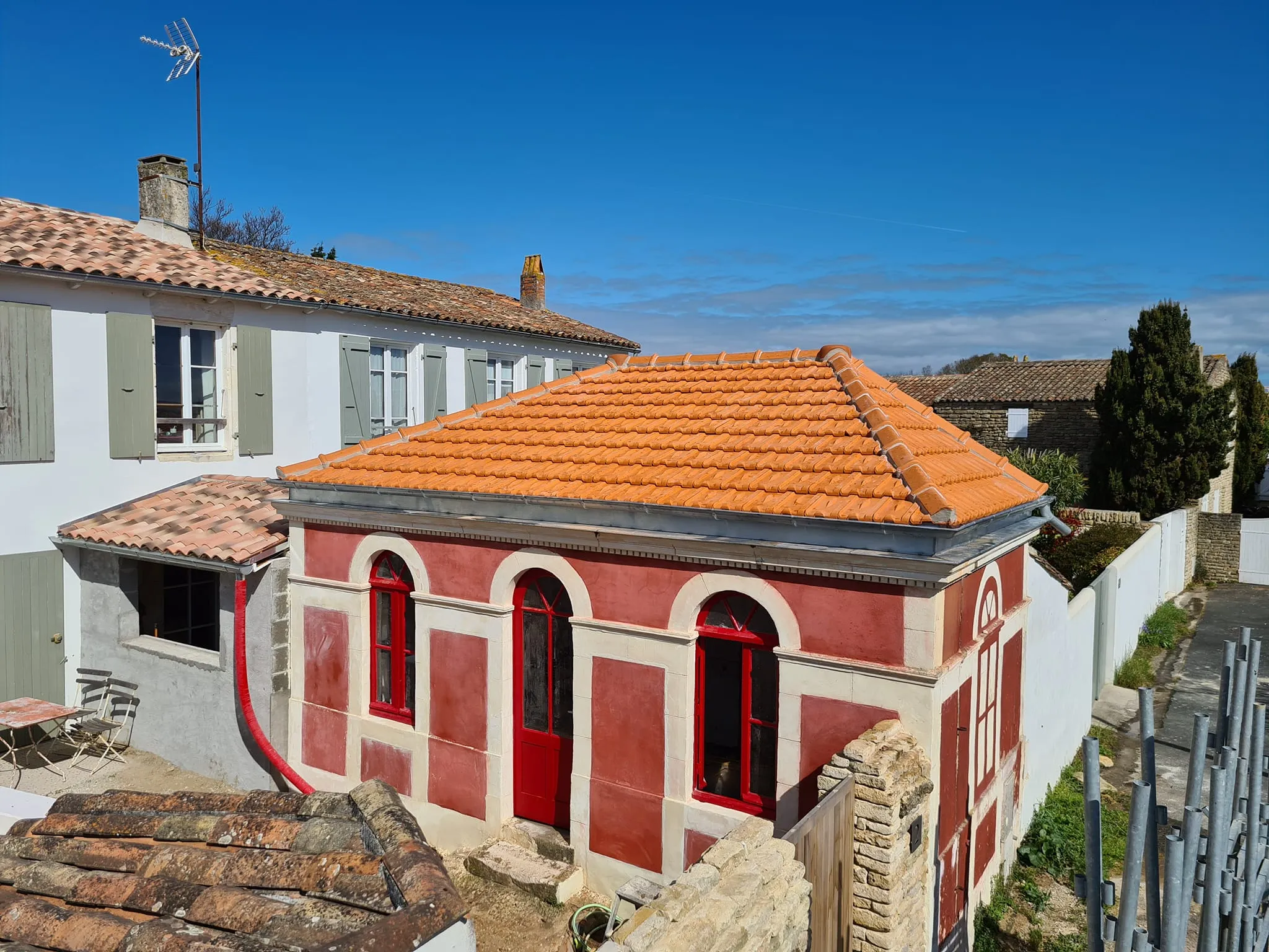 chantier toiture île de Ré