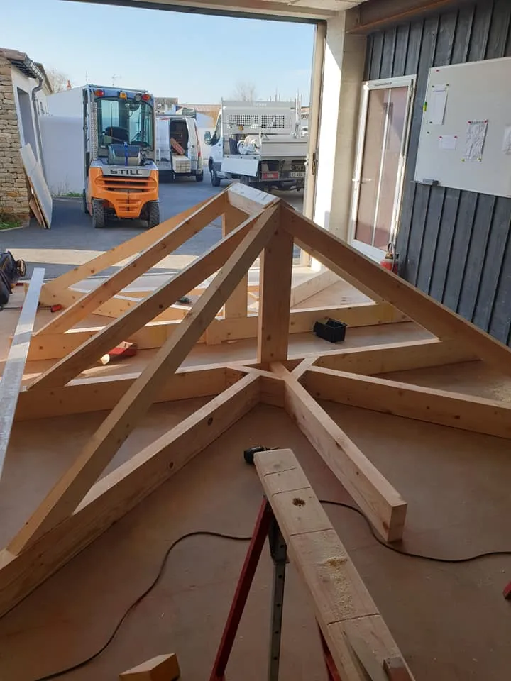 Création charpente pour rénovation île-de-Ré